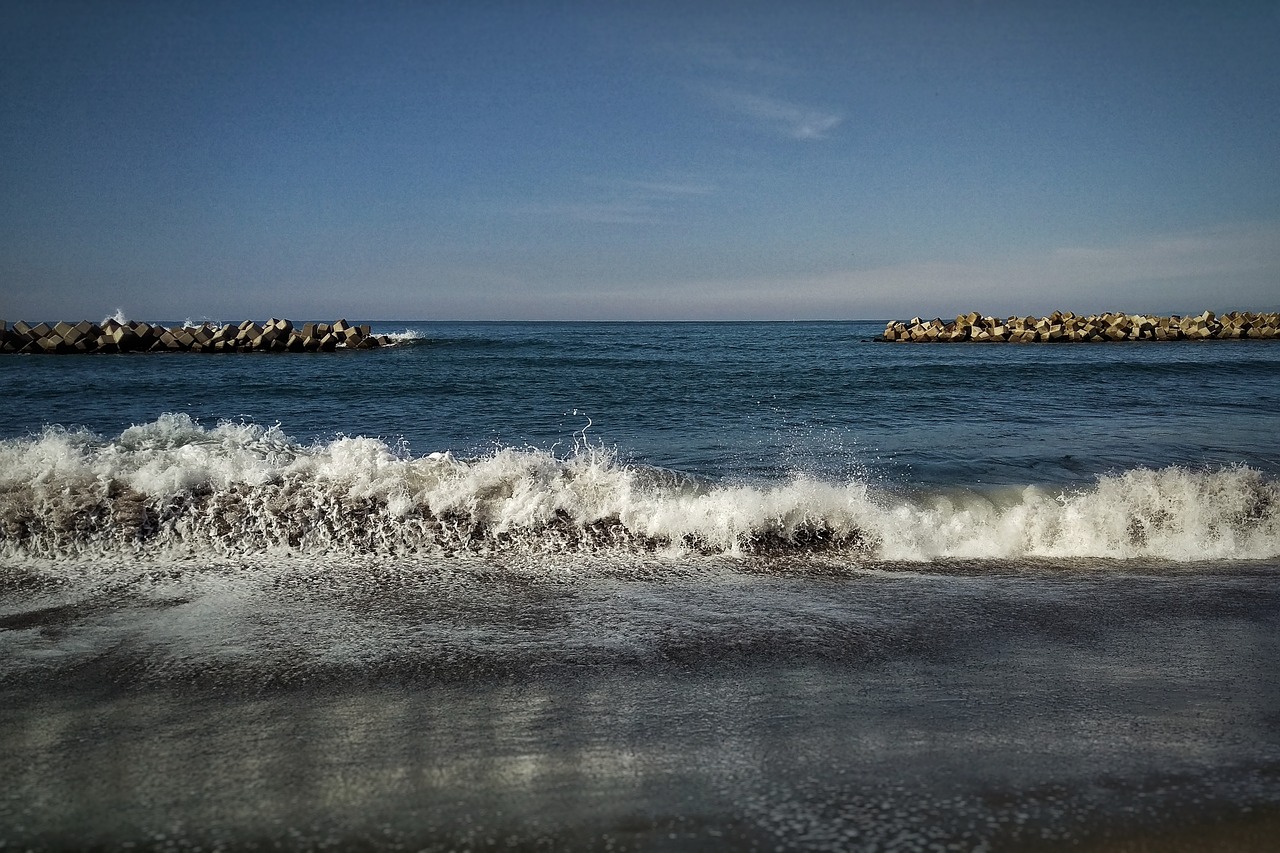 sky sea beach free photo