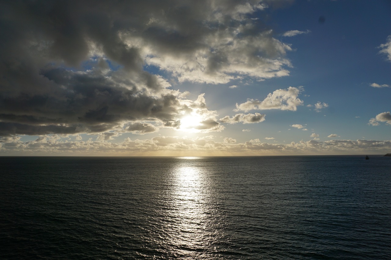 sky light clouds free photo