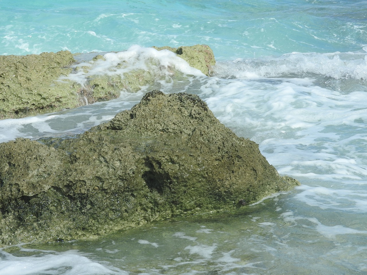 sky blue sea water free photo