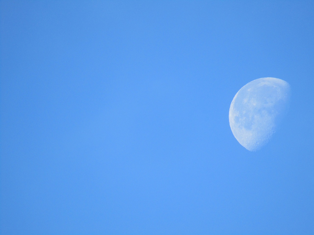 sky daytime moon free photo