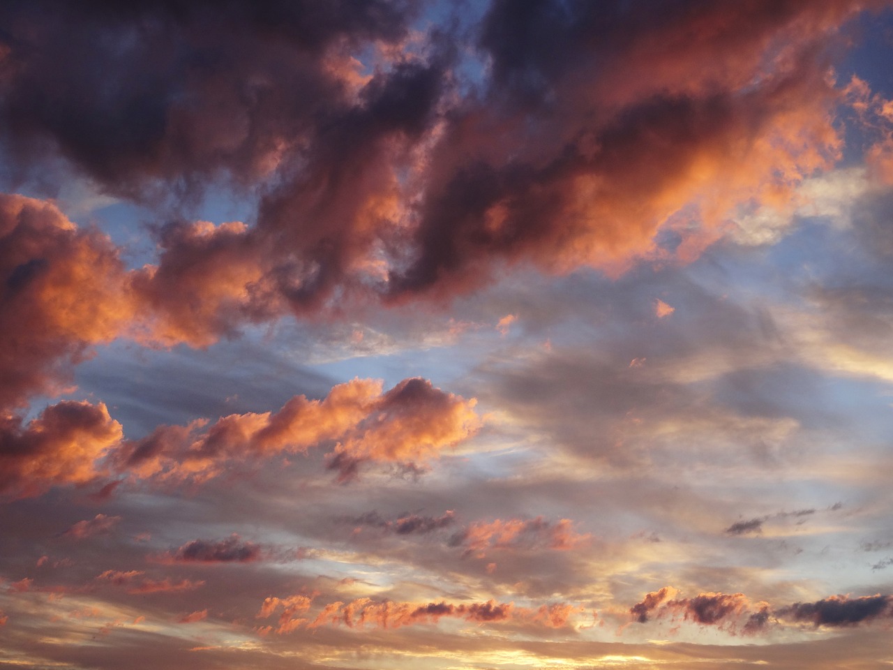 sky evening sky clouds free photo