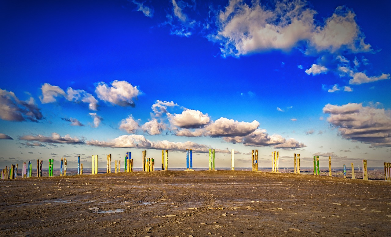 sky blue clouds free photo