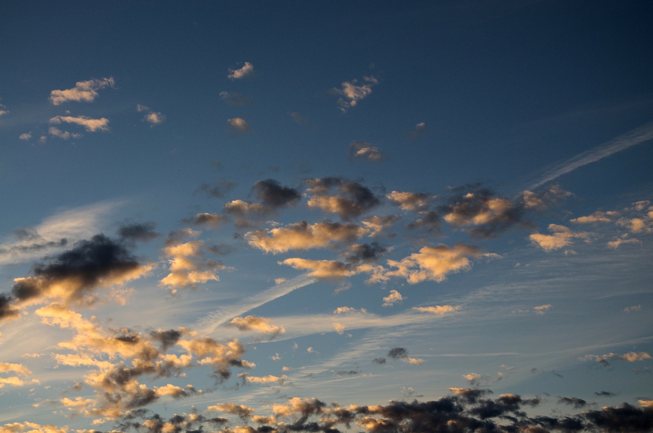 sky clouds sunset free photo