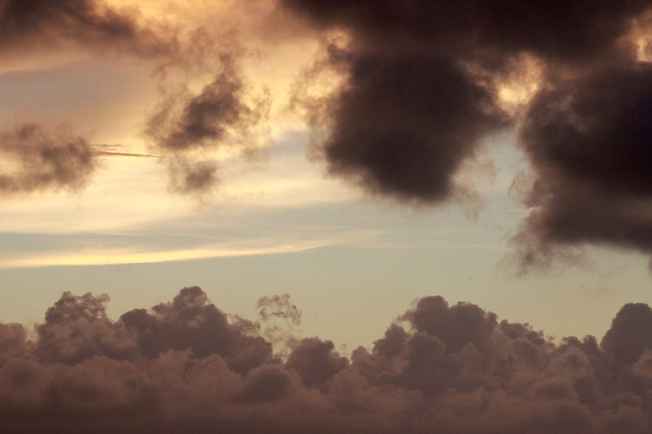 sky clouds sunset free photo