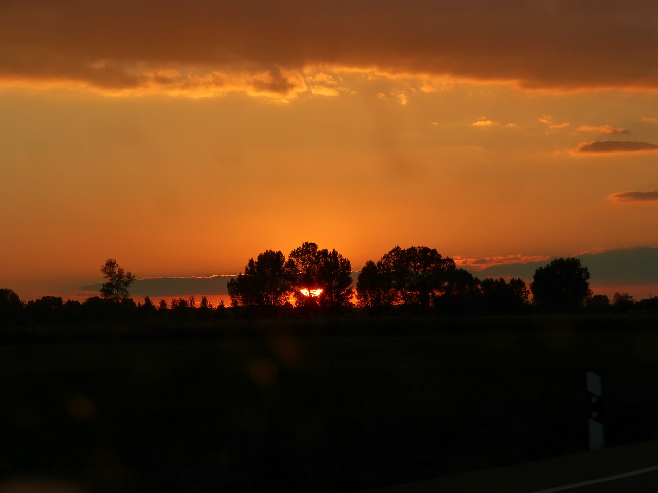 sky red sunset free photo