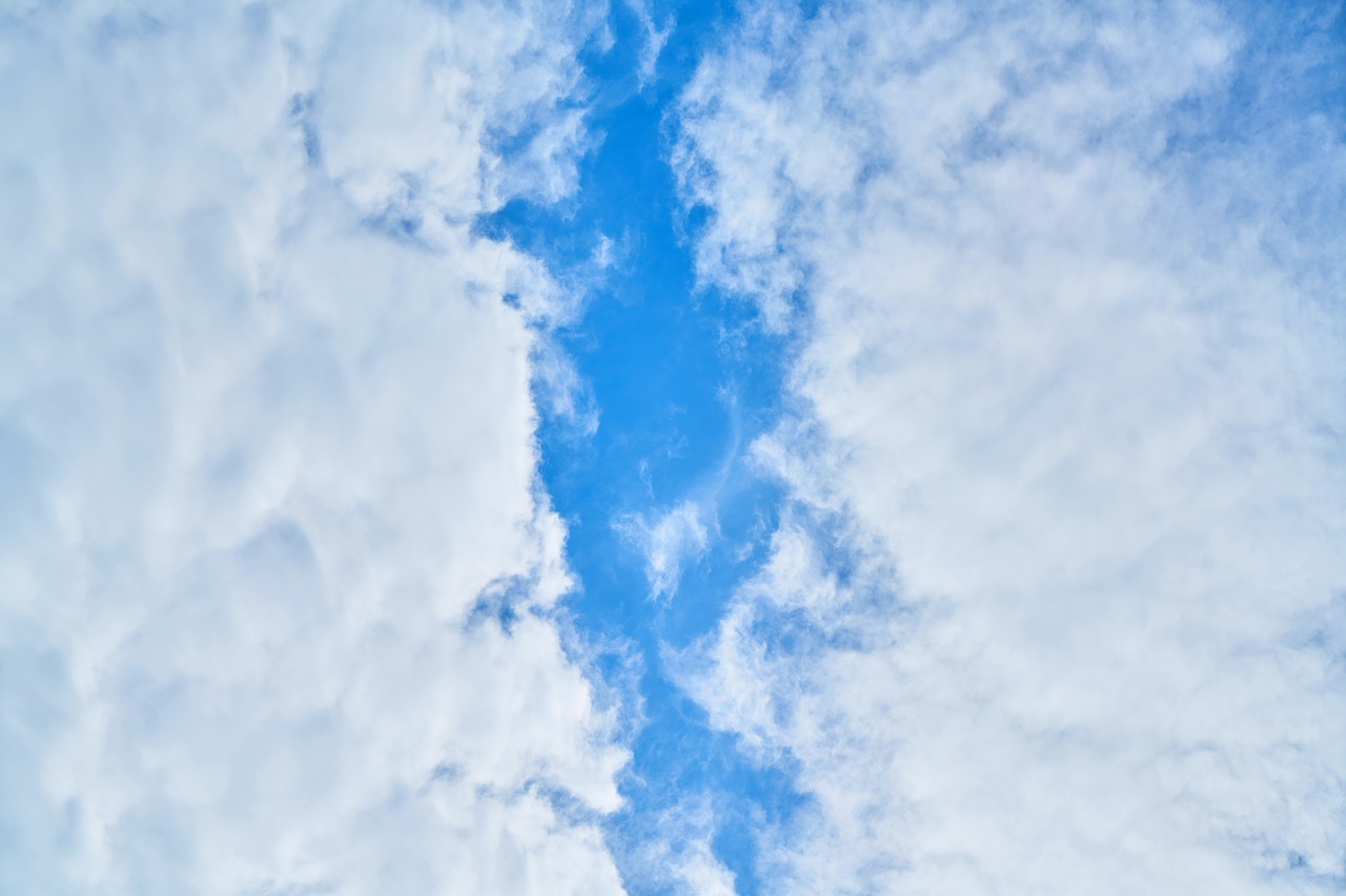 sky clouds blue free photo