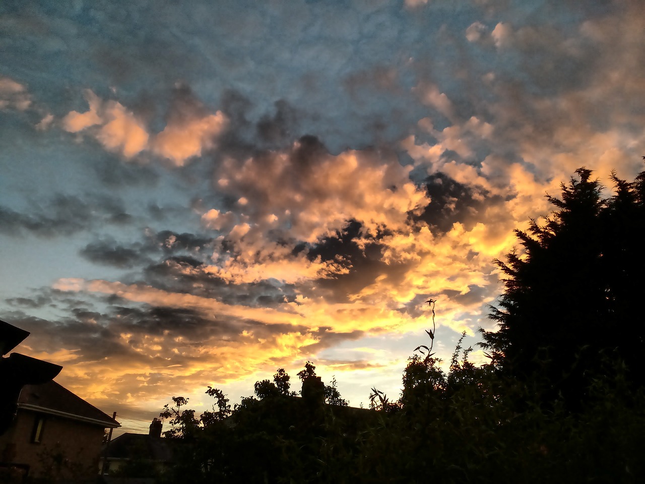 sky clouds sunset free photo