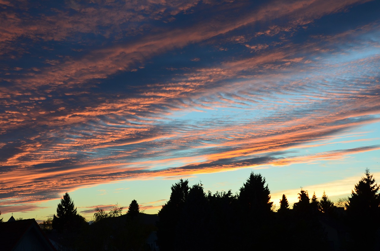 sky clouds sunset free photo