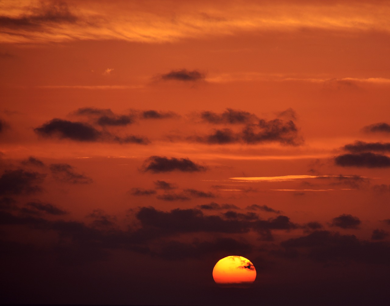 sky sun clouds free photo