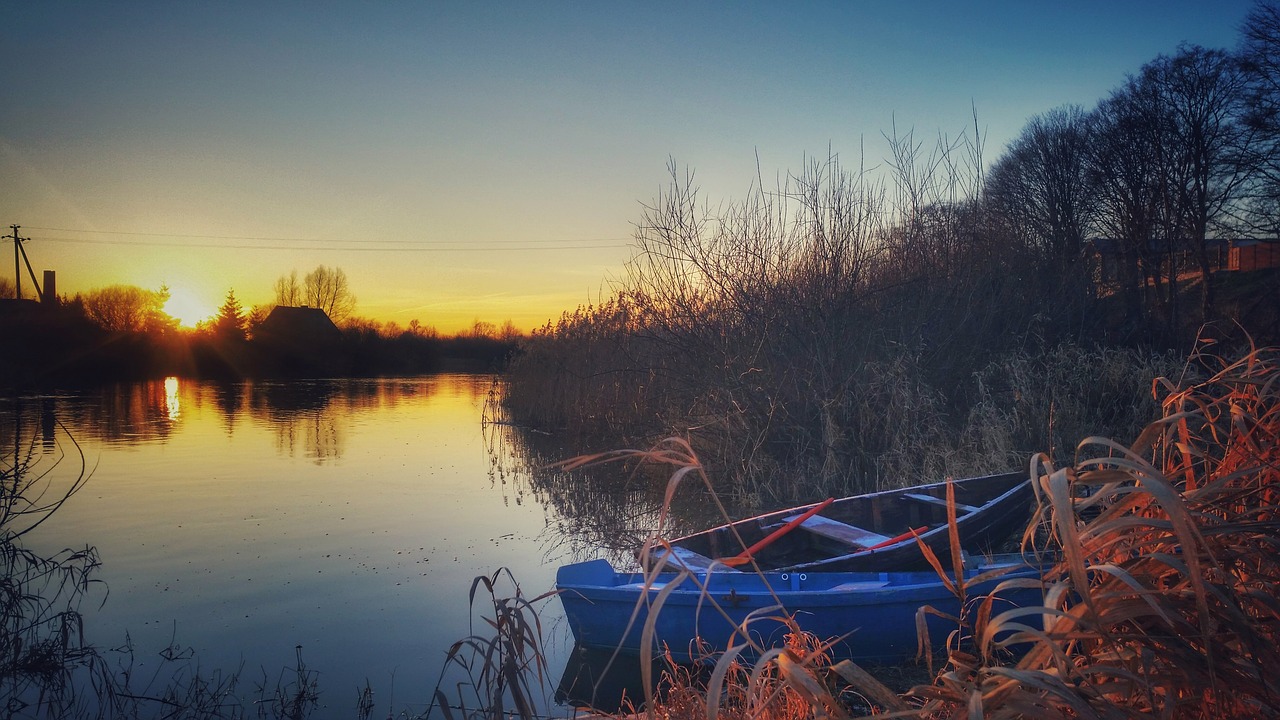 sky evening reflection free photo