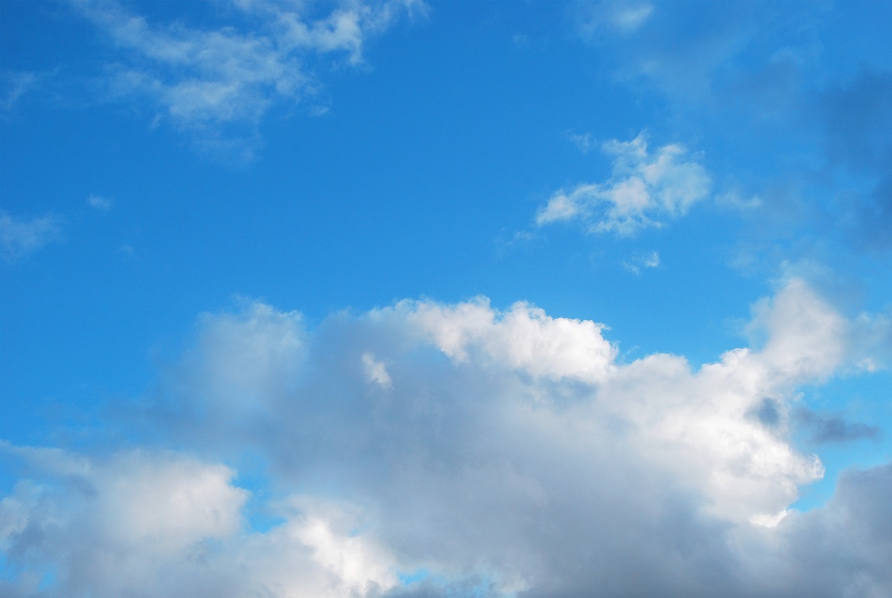 sky clouds blue free photo