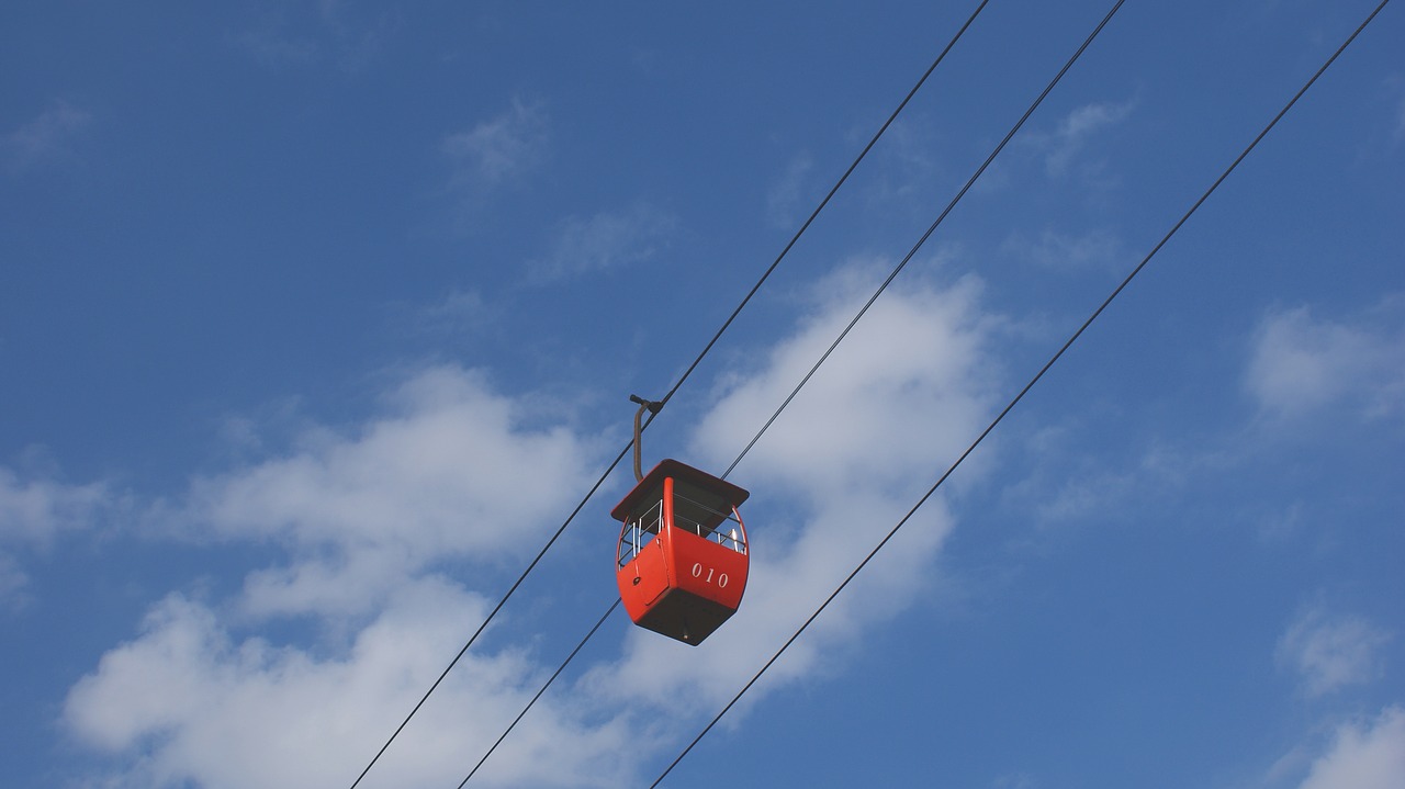 sky cable car simple free photo