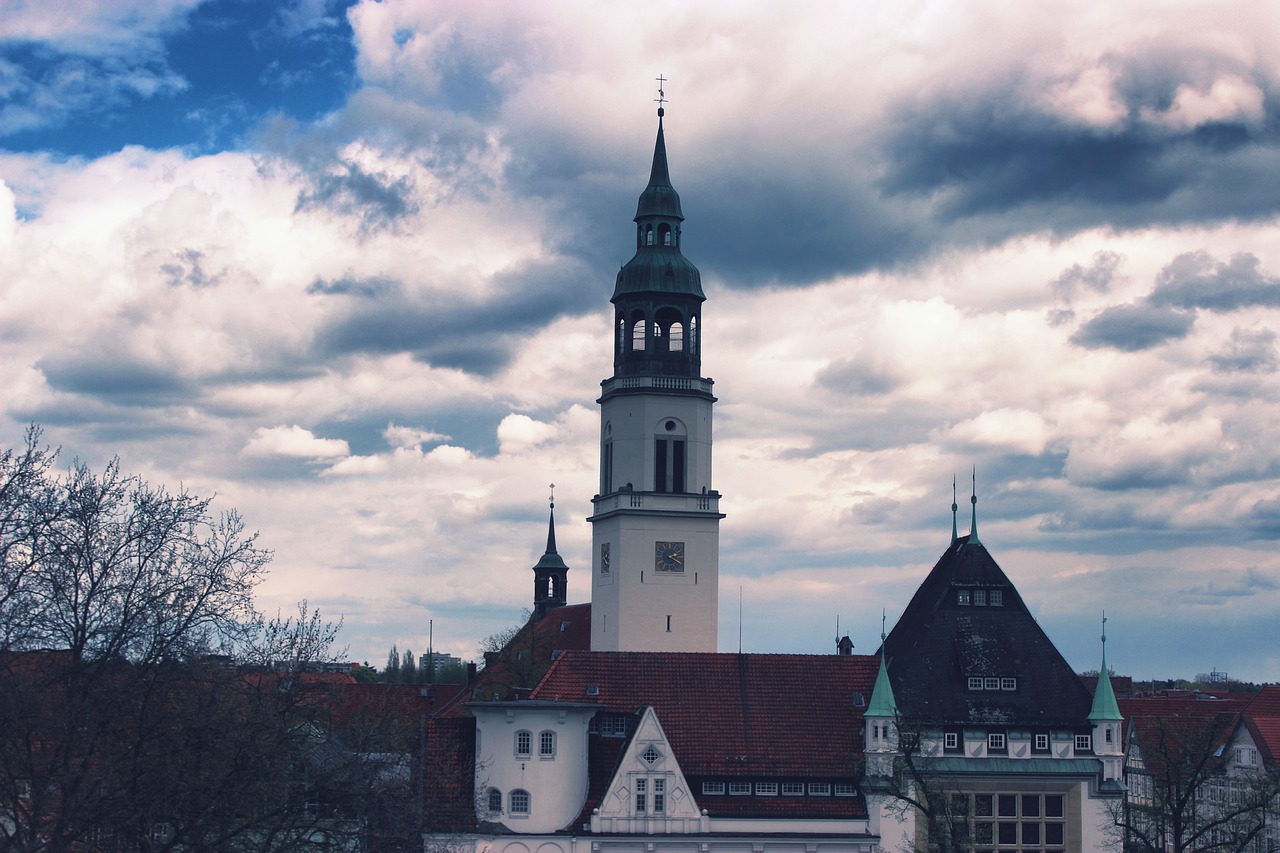 sky clouds church free photo