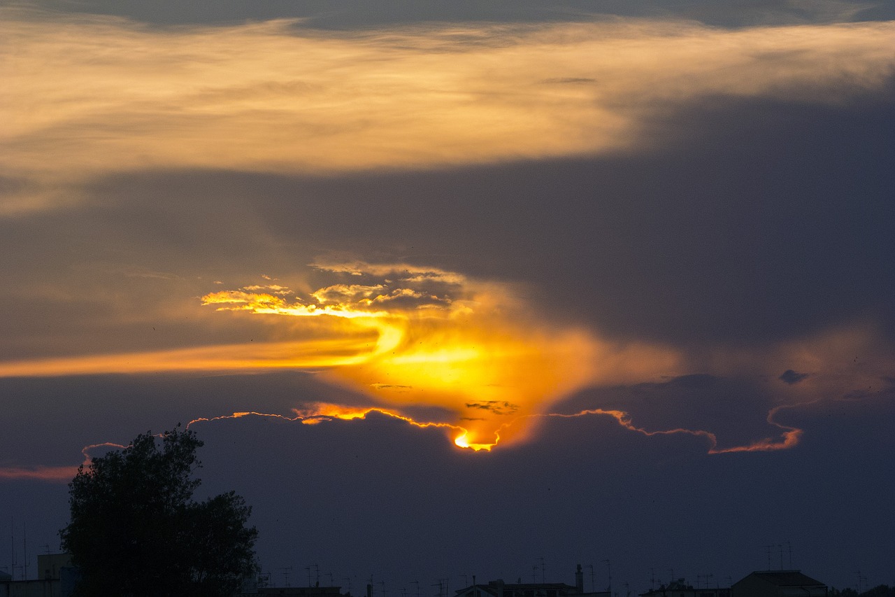 sky sunset twilight free photo