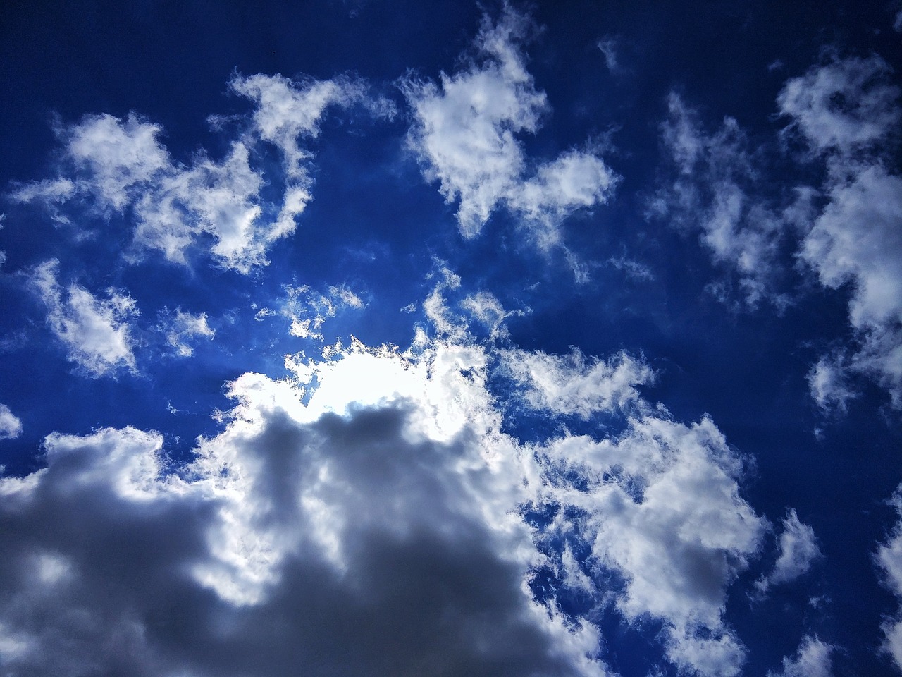 sky clouds blue free photo