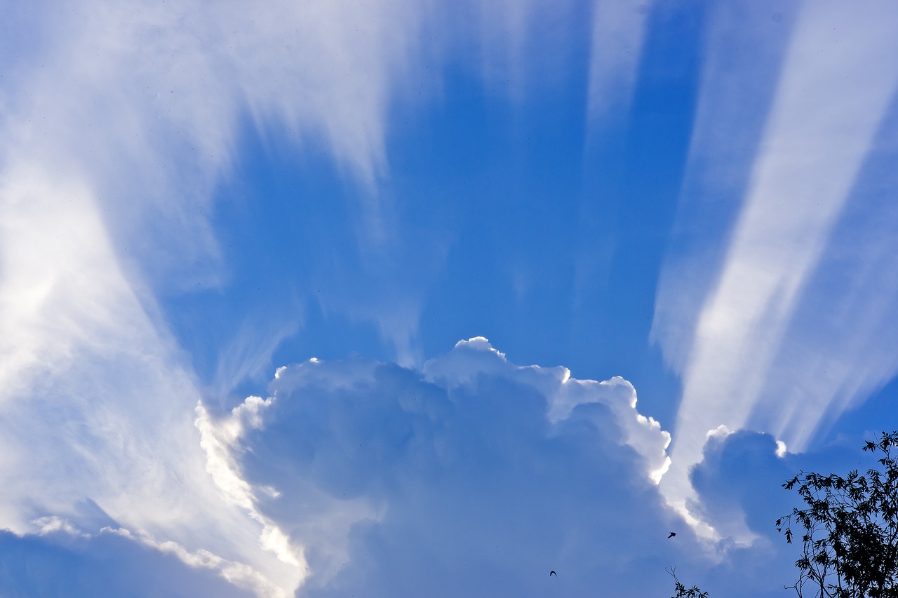 sky clouds blue sky free photo