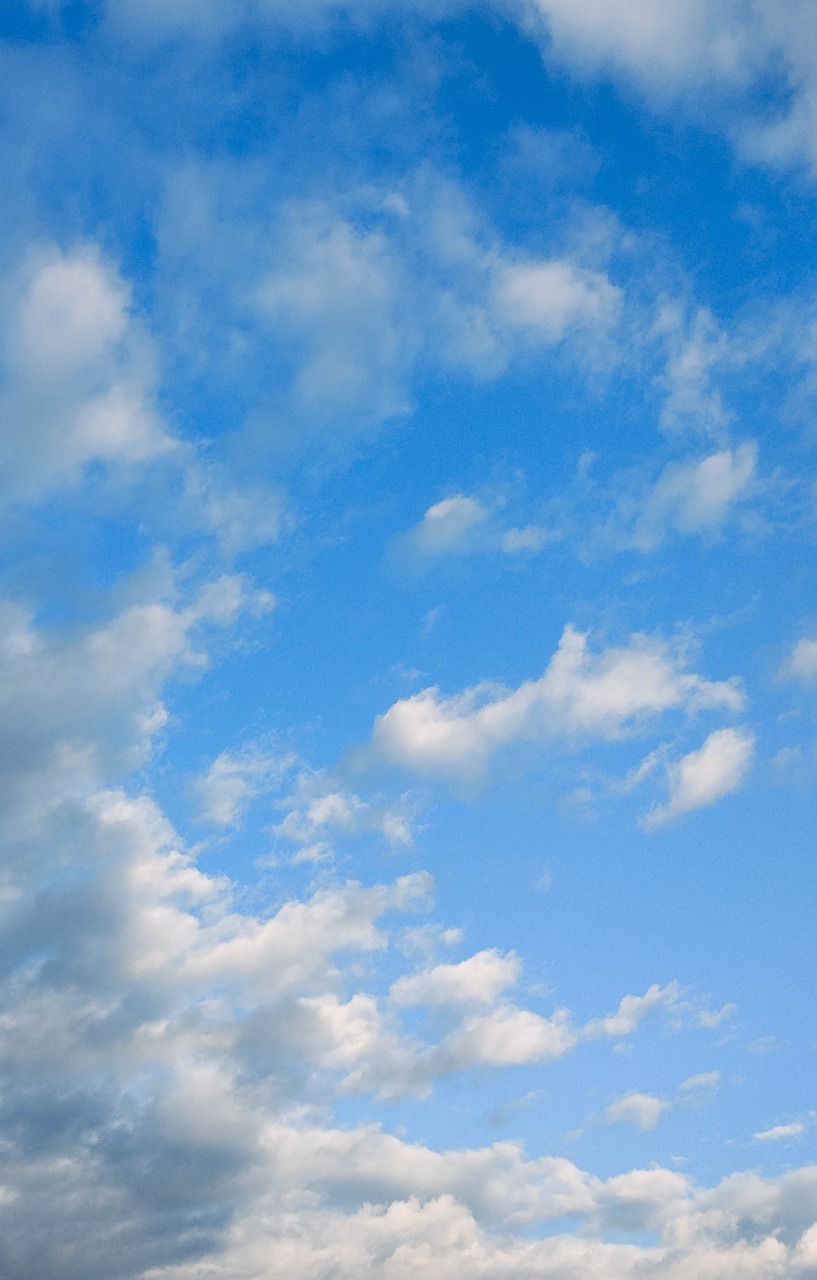 sky white cloud blue sky free photo