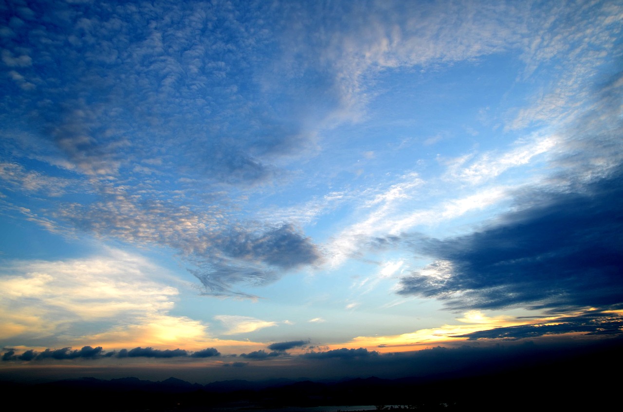 sky sunset cloud free photo