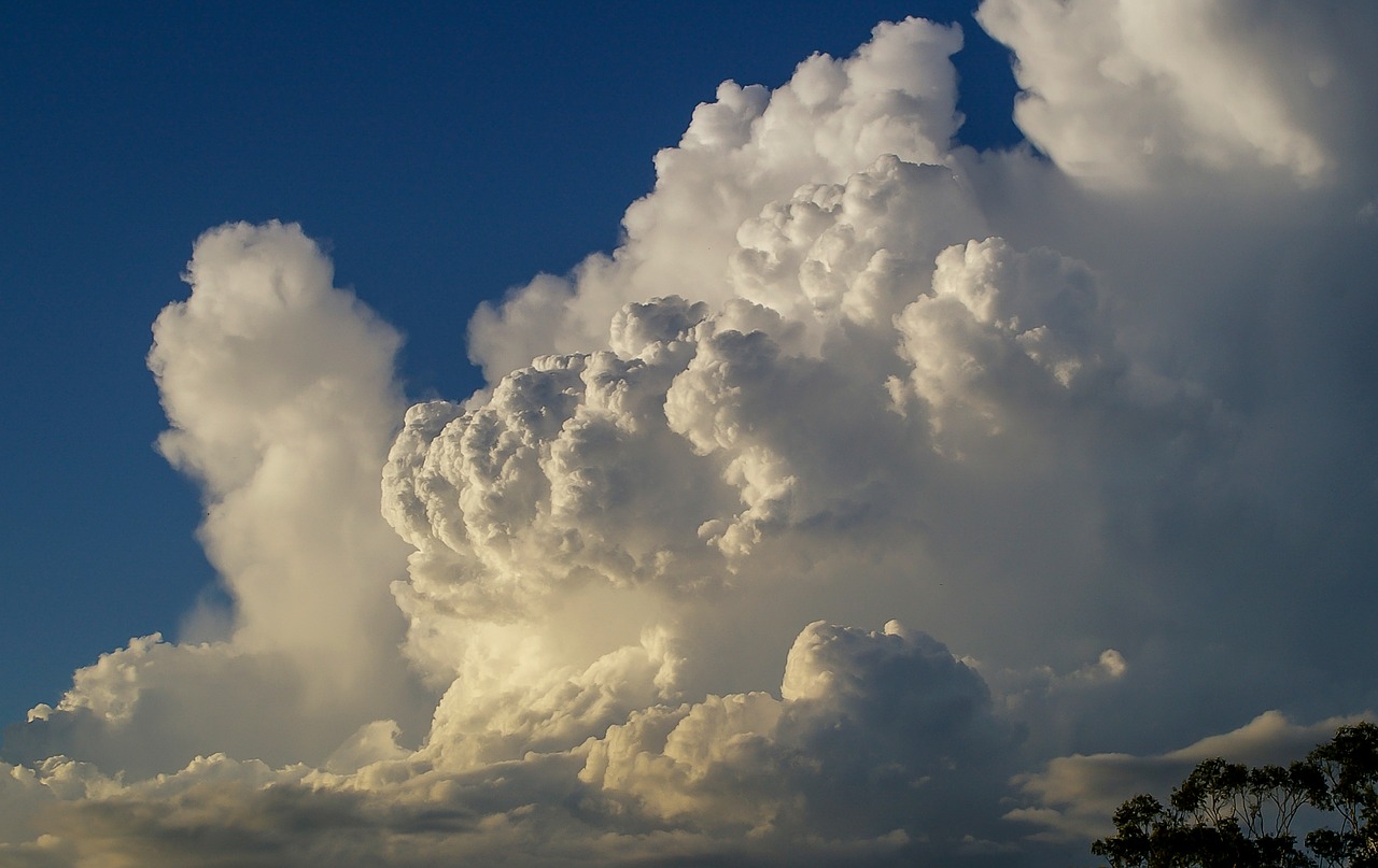 sky clouds sun light free photo