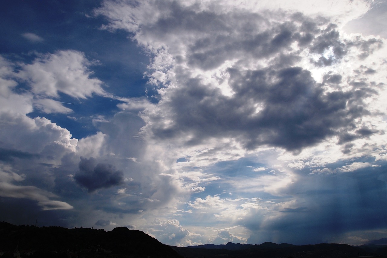 sky clouds cumulus free photo