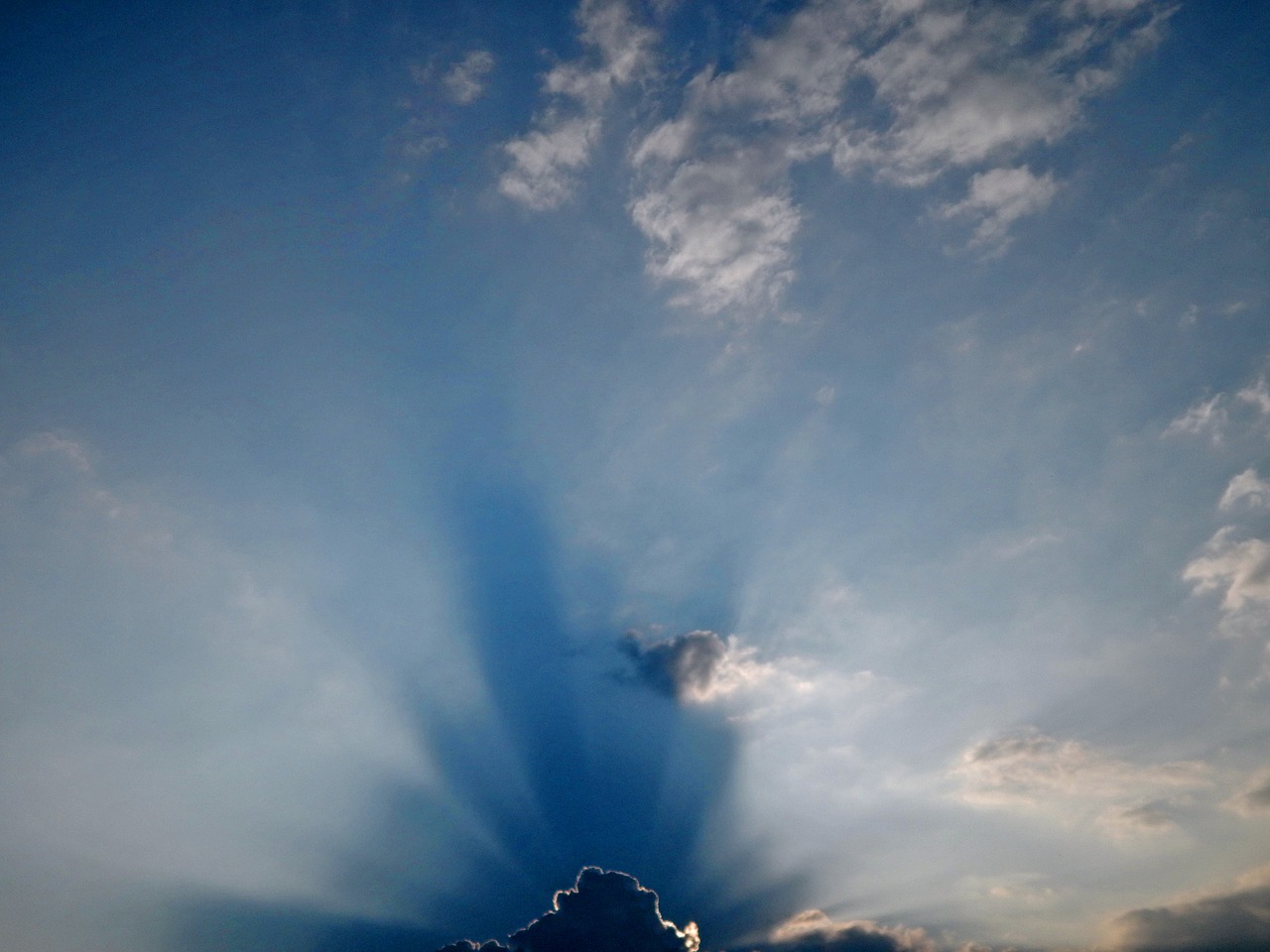 sky clouds evening free photo