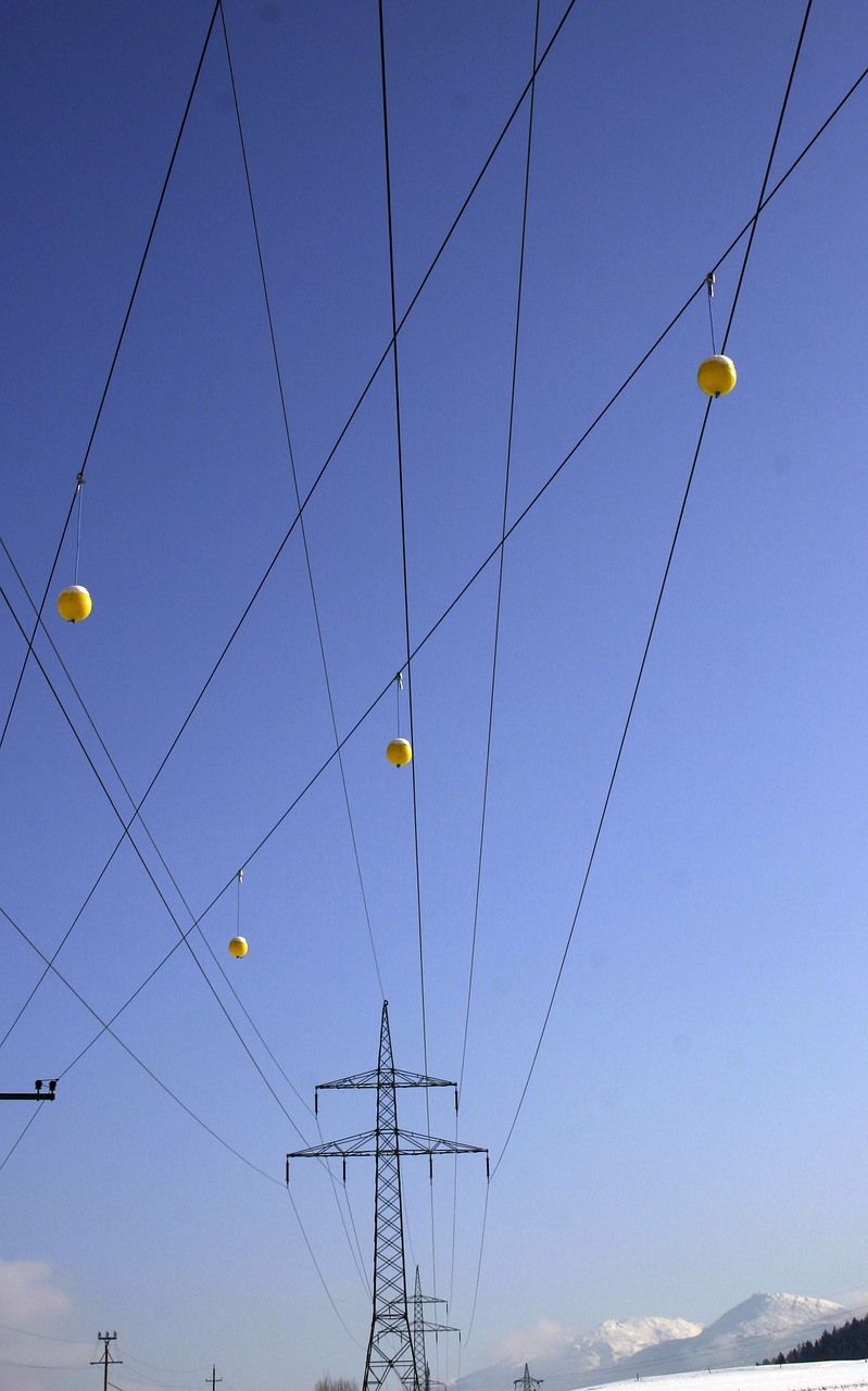 sky current power line free photo