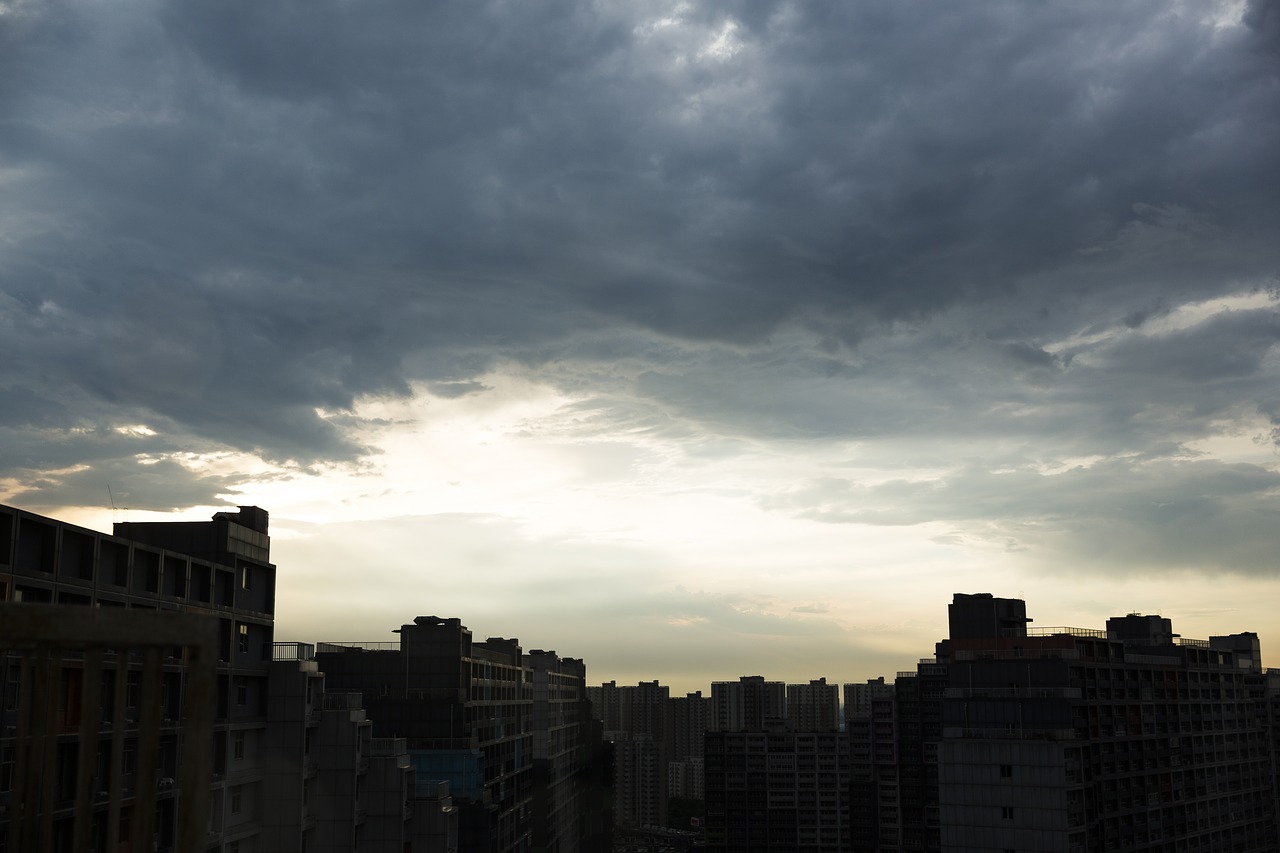 sky cloud at dusk free photo