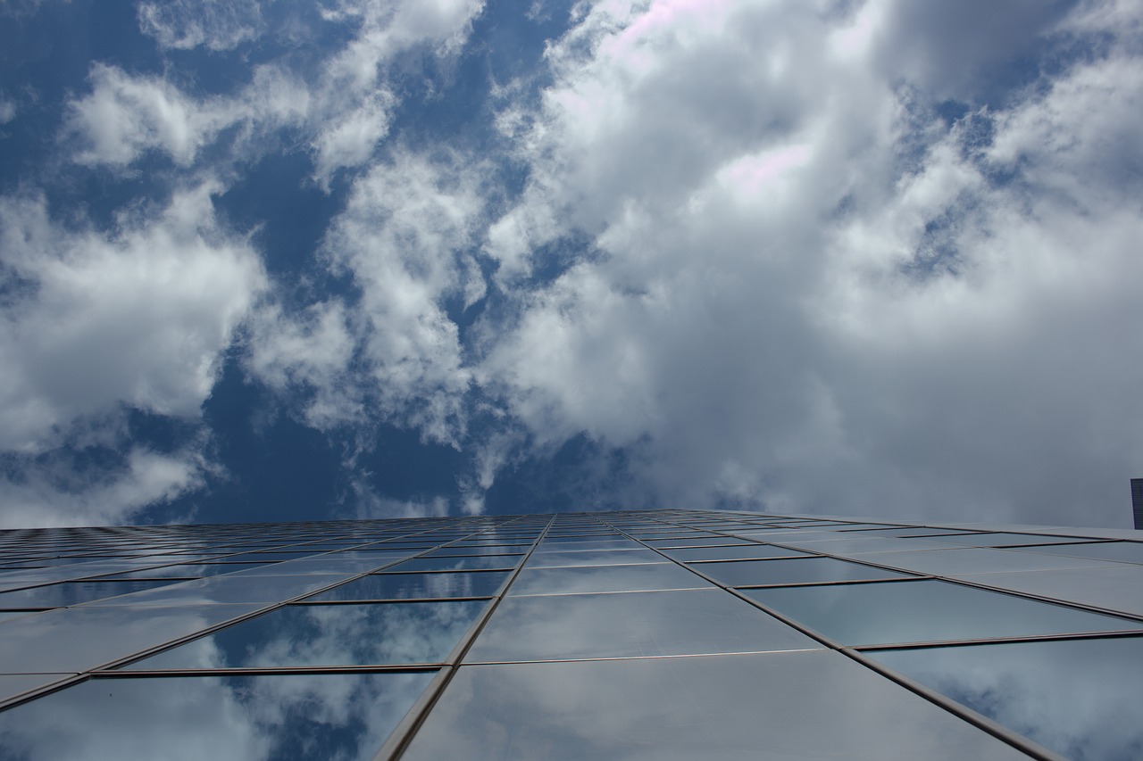 sky blue clouds free photo