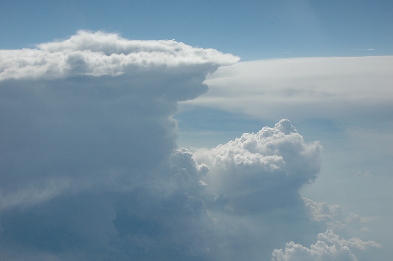 sky clouds blue free photo