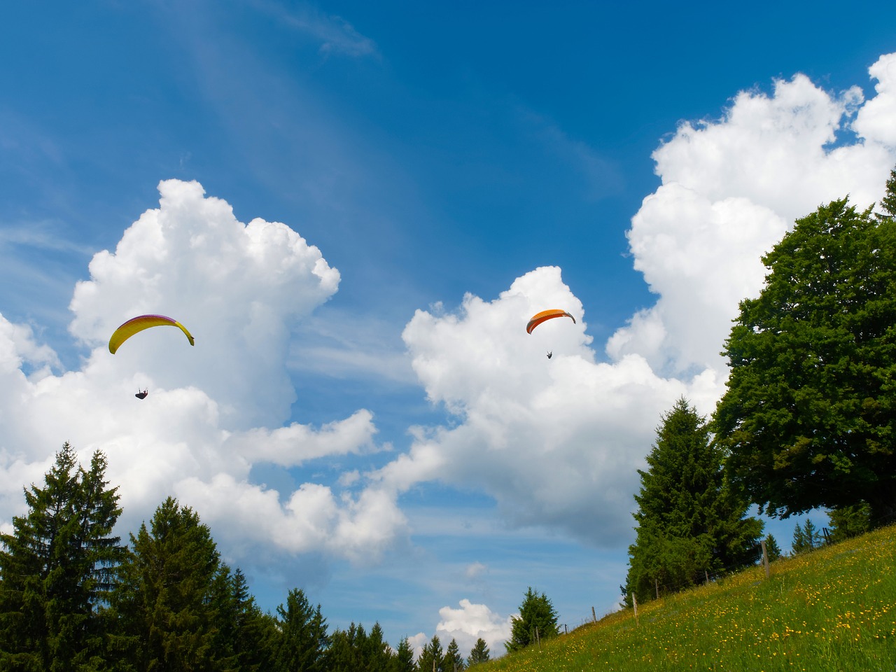 sky clouds blue free photo