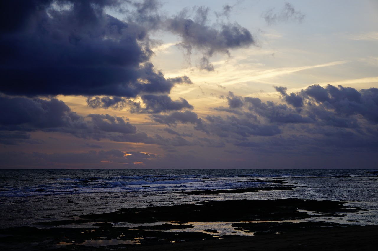 sky sunset clouds free photo