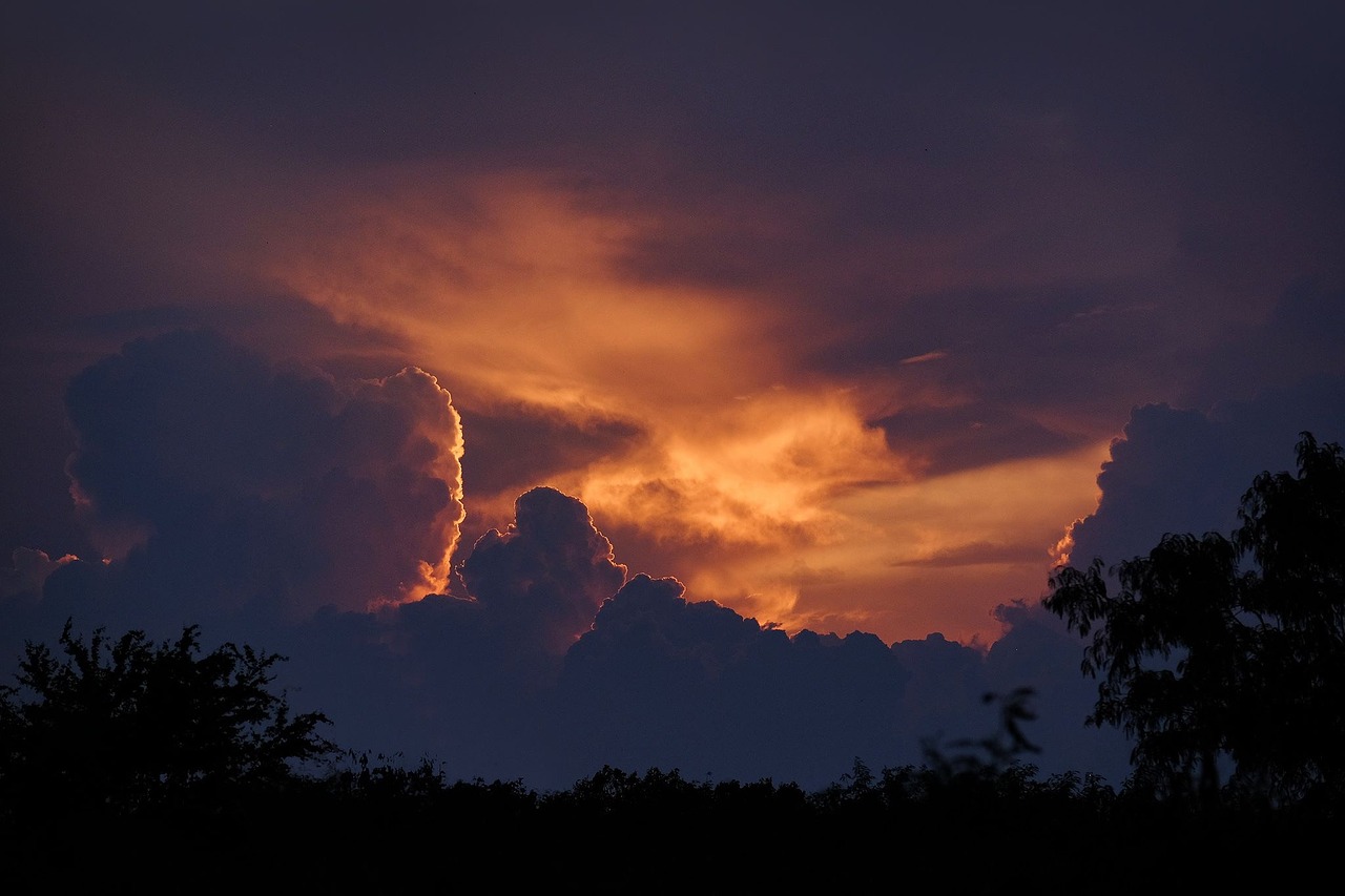 sky evening dusk free photo