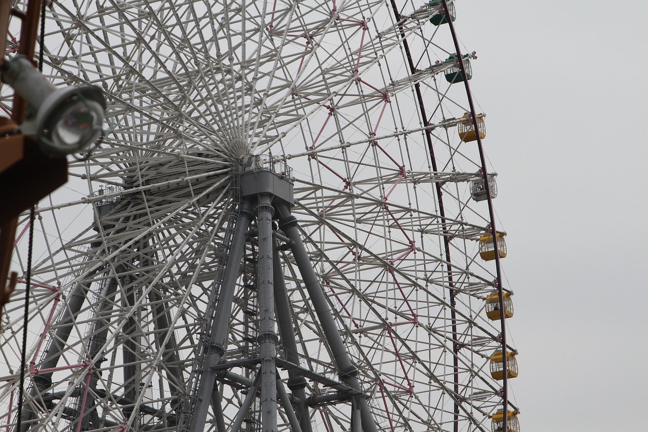 sky osaka wheel free photo