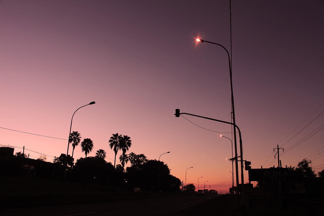 sky sunset silhouette free photo