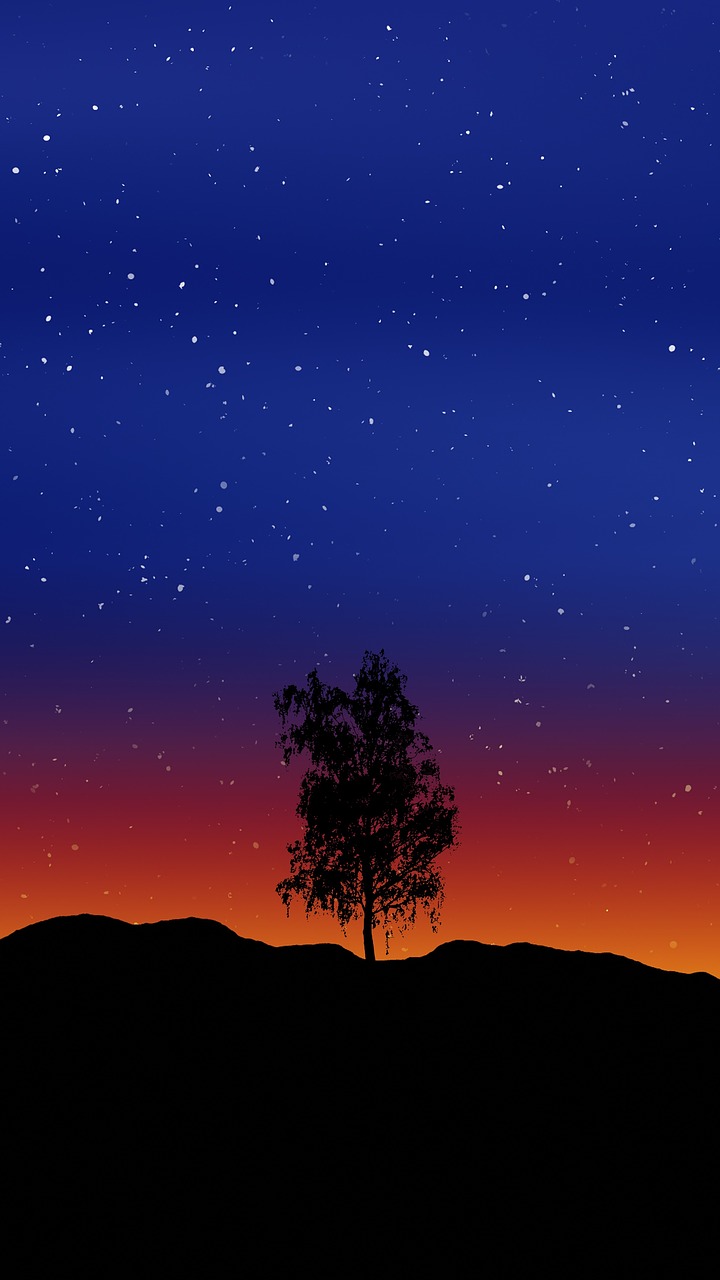 sky stars background free photo