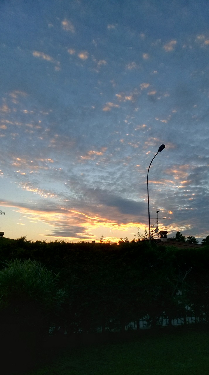 sky sunset clouds free photo