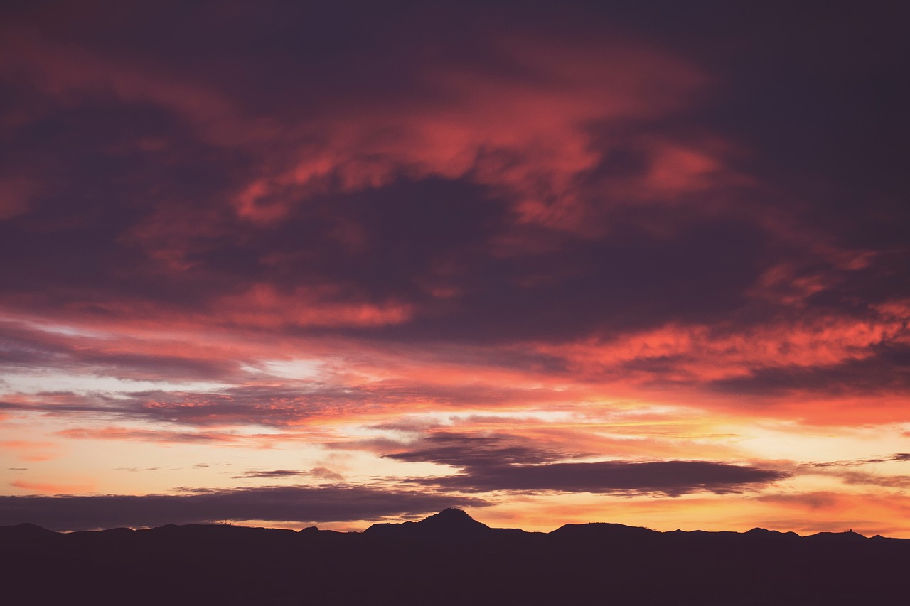 sky clouds dark free photo