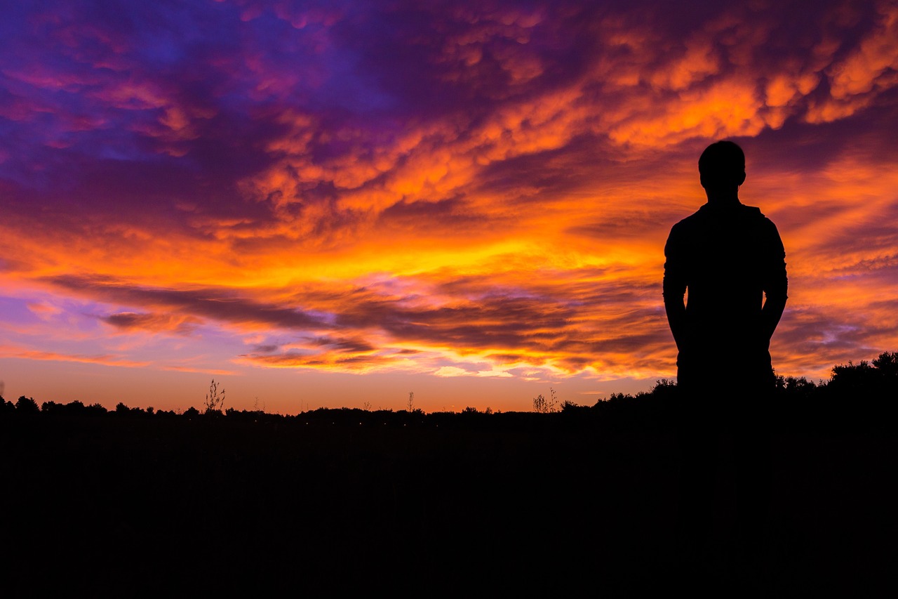 sky clouds sunset free photo