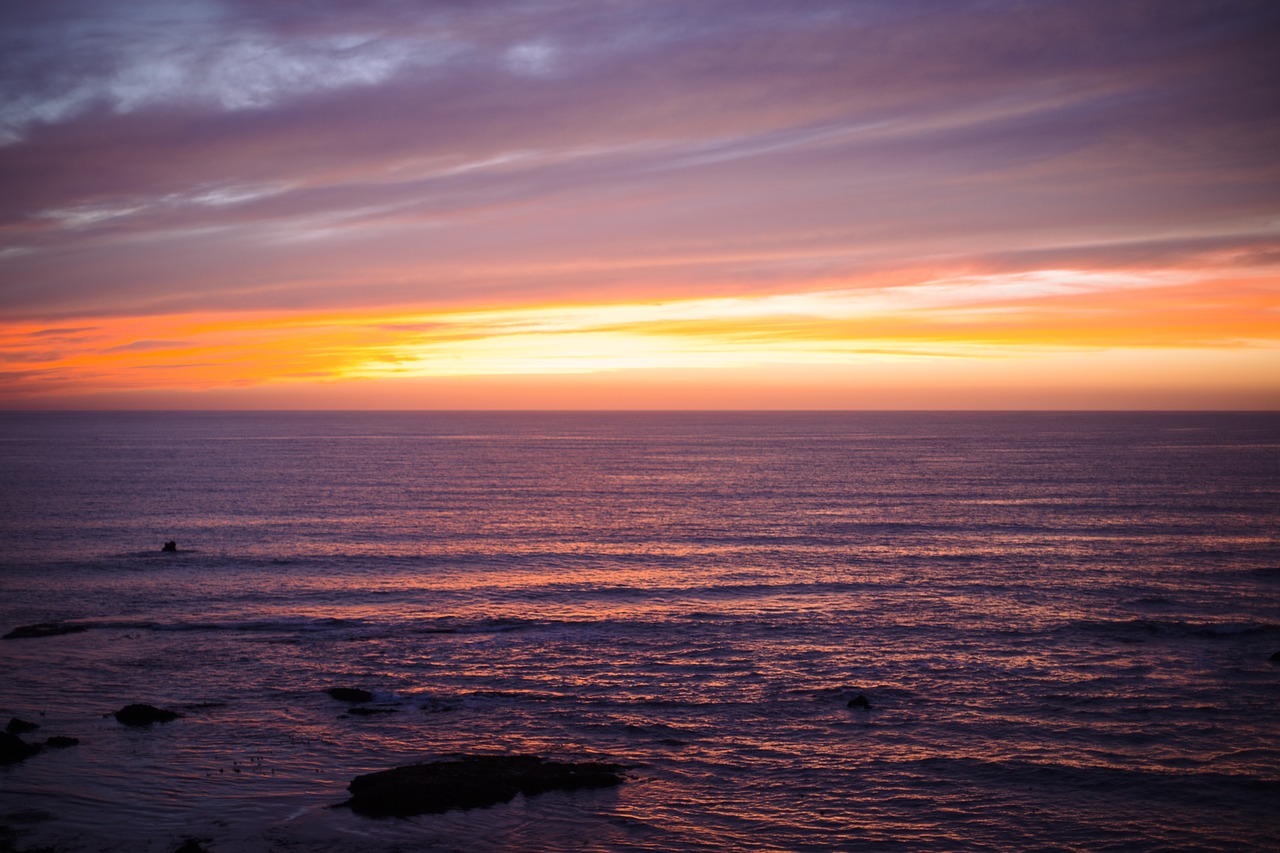 sky clouds sunset free photo