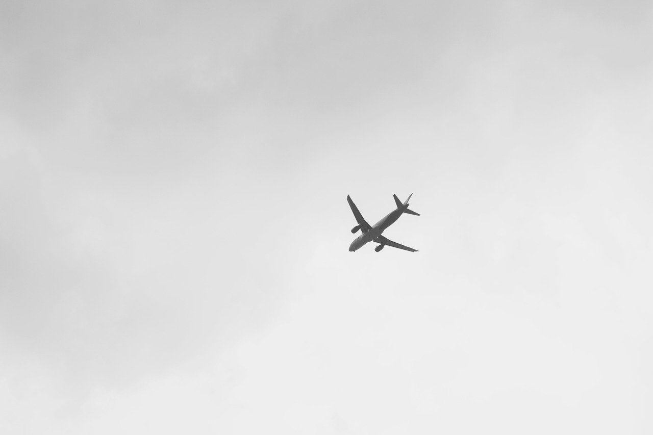 sky airplane travel free photo