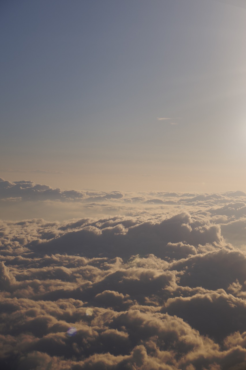 sky clouds aerial free photo