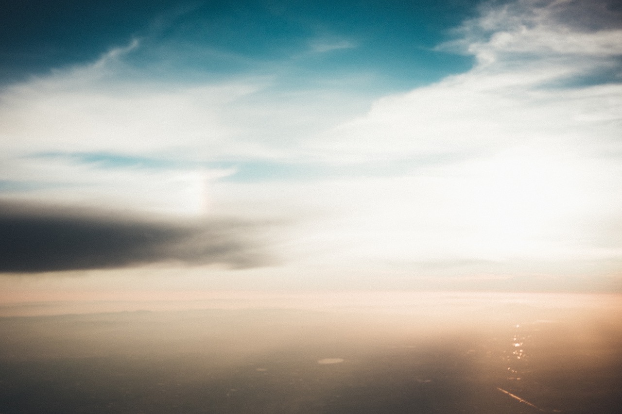 sky clouds aerial free photo