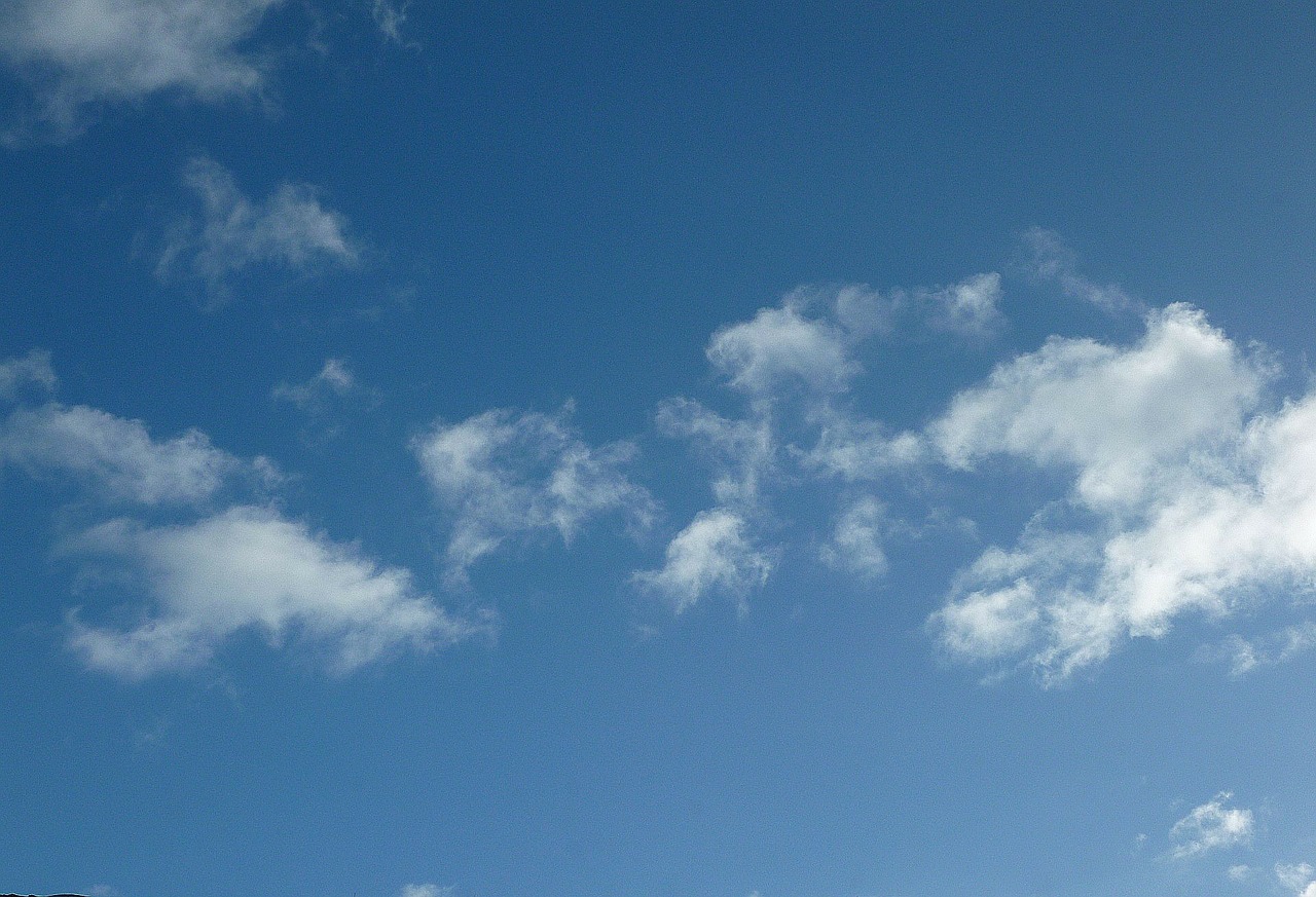 sky clouds blue free photo