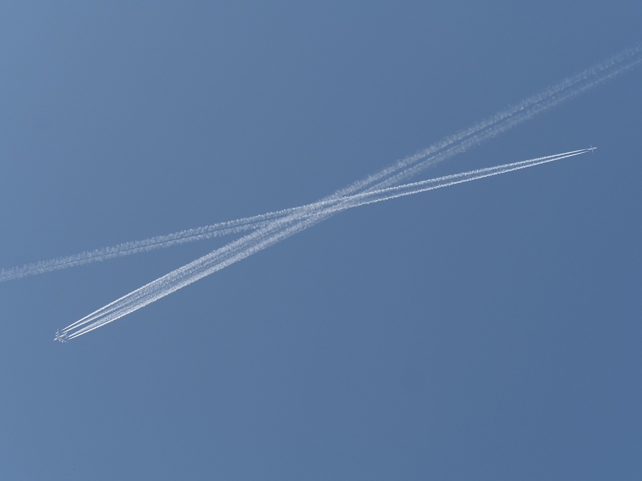 sky aircraft cross free photo