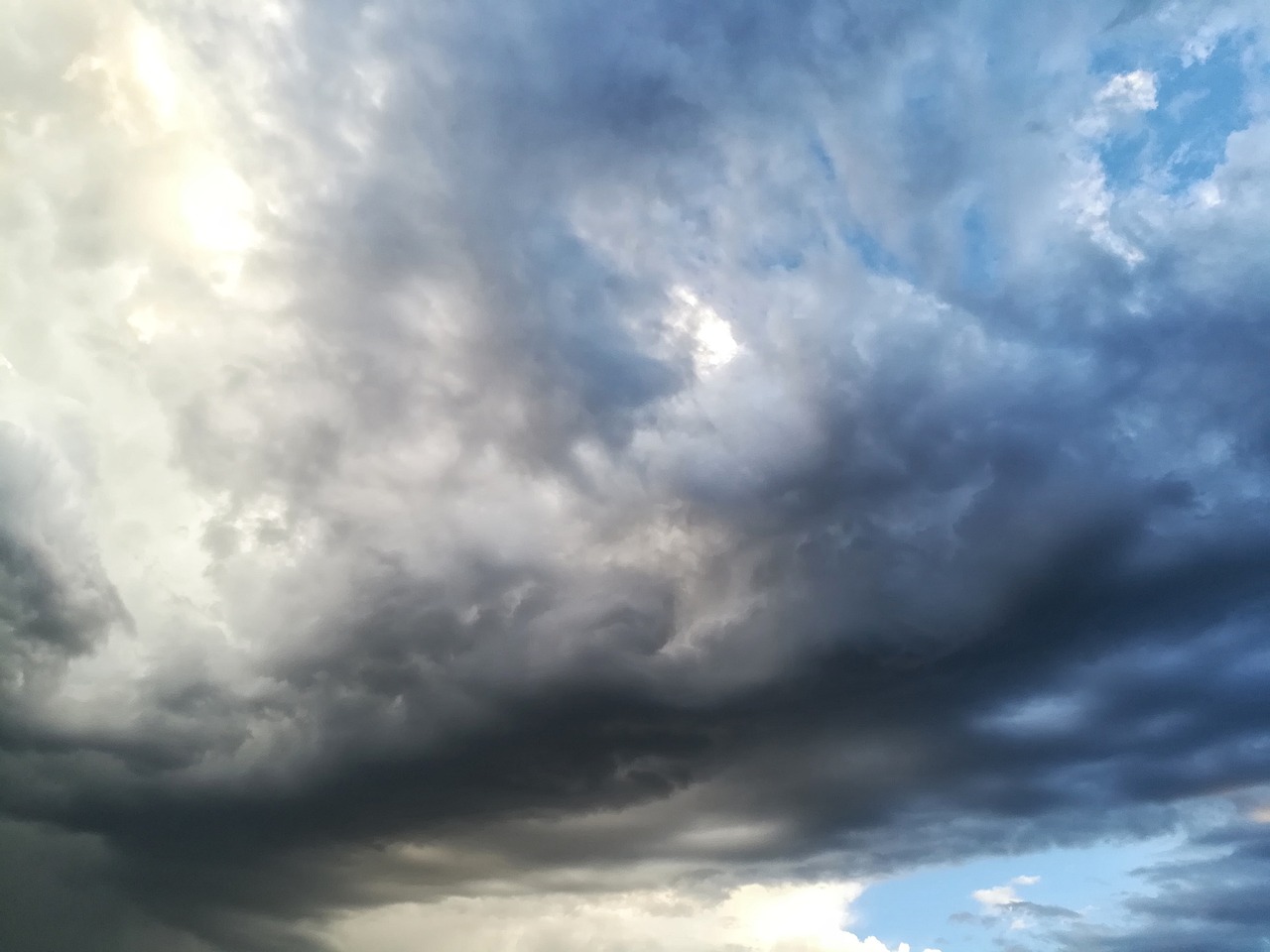 sky clouds bad weather free photo