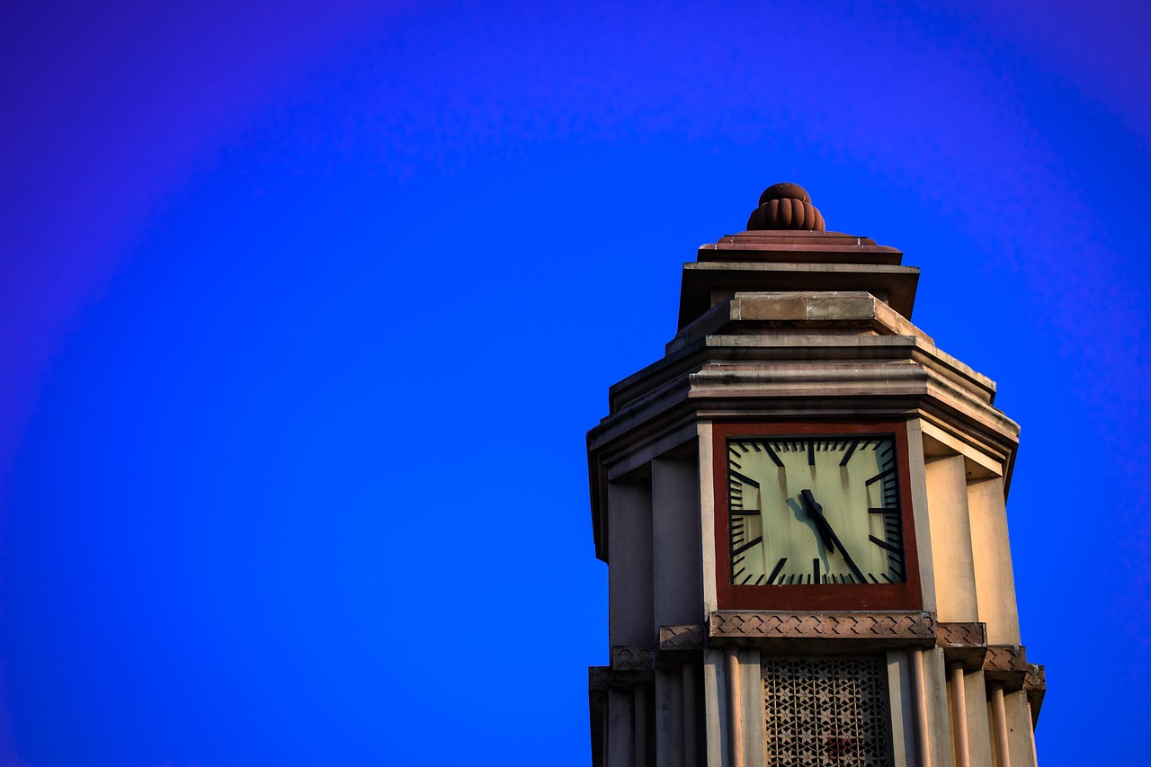 sky clock tower free photo