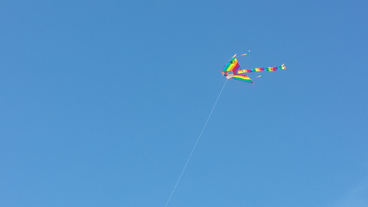 sky kite flight free photo
