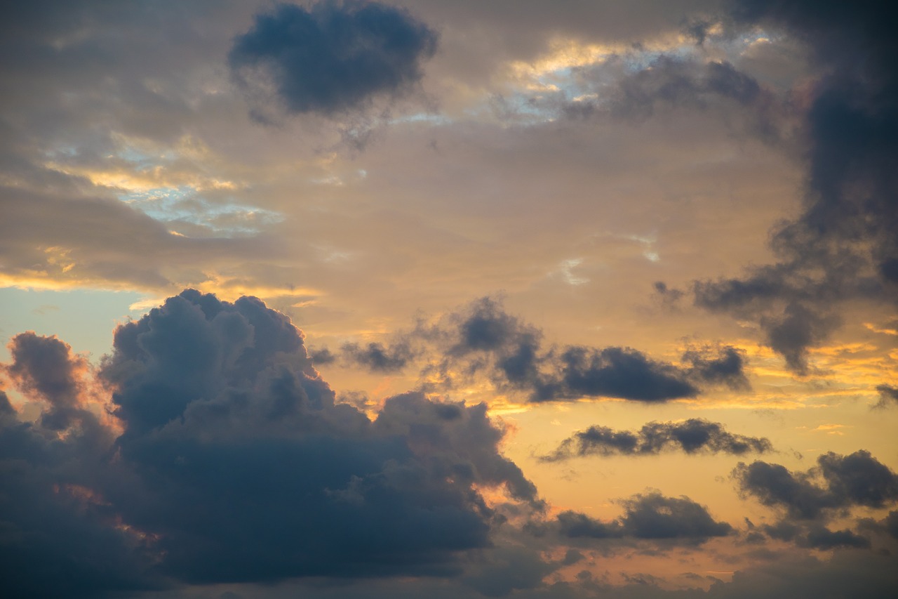 sky clouds sunset free photo