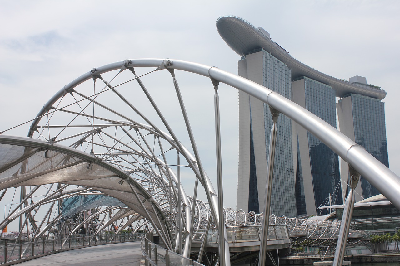 sky tower singapore free photo