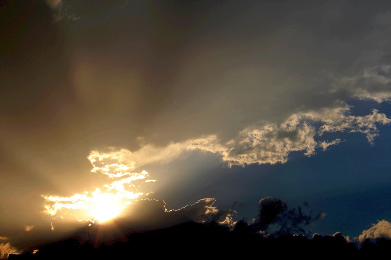 sky clouds sunset free photo